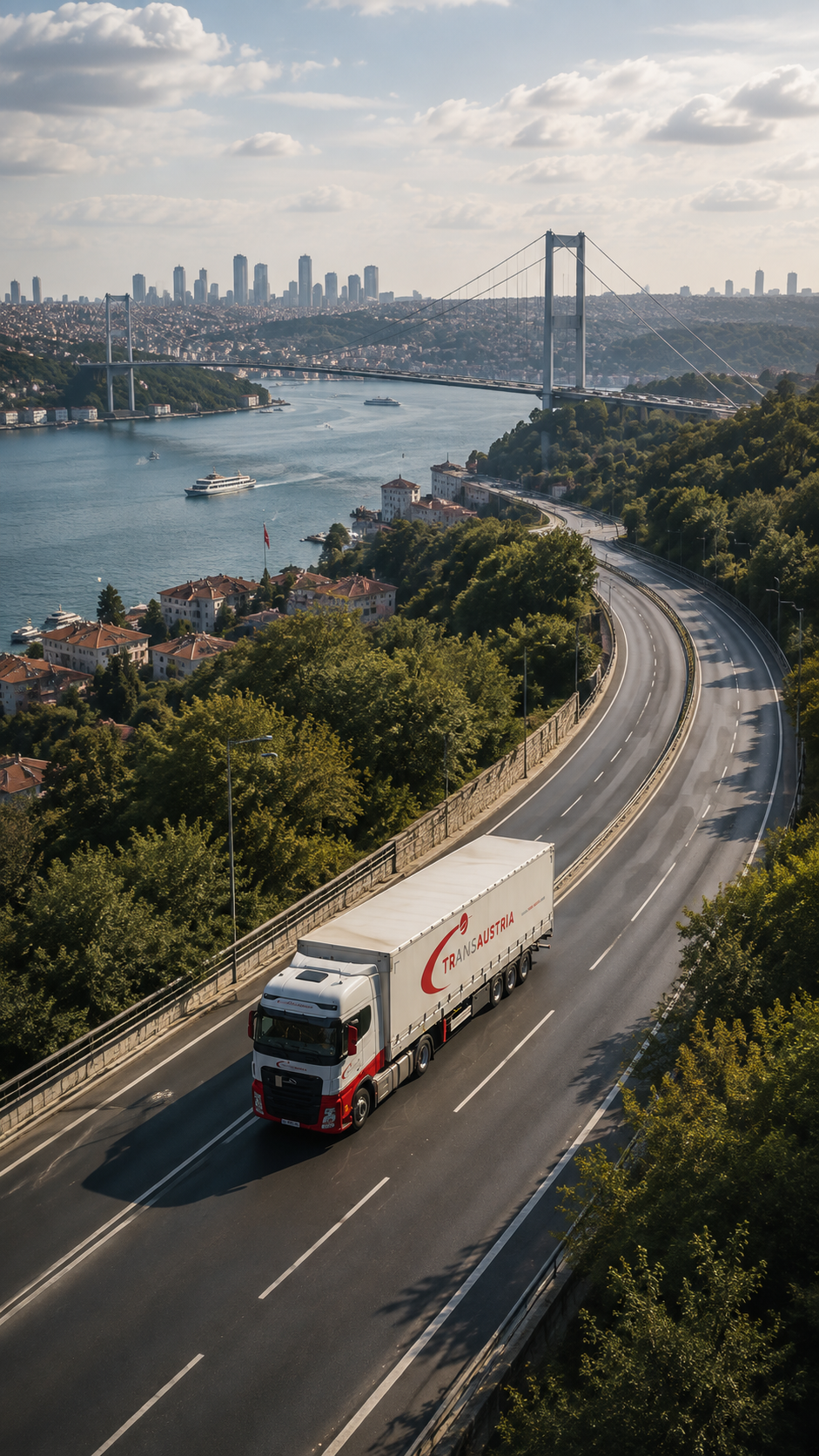 Trans Austria tırı İstanbul yolunda